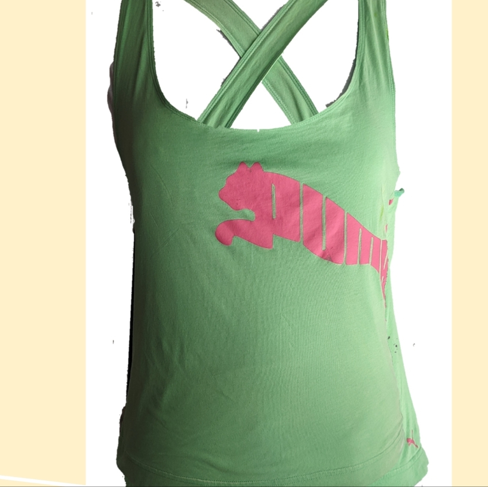 PUMA Crisscross Lime Top